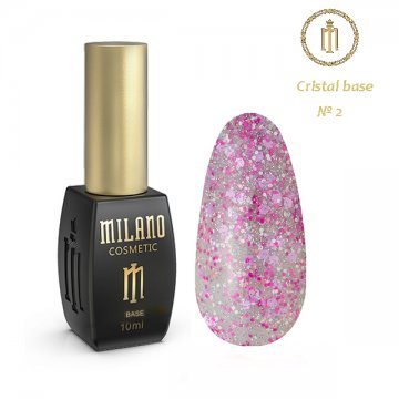 Кольорова база кристал Milano 10ml CRISTAL BASE №02